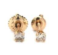 14kt Yellow gold 0.15ctw diamond stud earrings