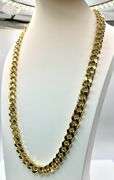 Huge  252.2 Gram 14 Kt Yellow Gold Plated Curb Link Necklace