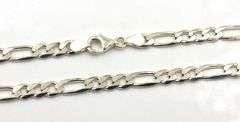 925 Sterling silver Figaro chain necklace