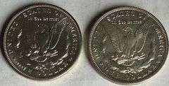 1899 O &1904 O Frosty White BU Morgans