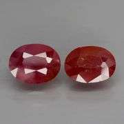 Untreated! 5.67ct pair of violet red Rubies sourced from Winza, Tanzania!