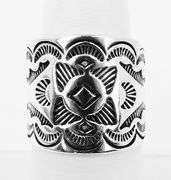 Carolyn Pollack Wide Sterling Cigar Band Ring, 7.5