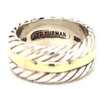 David Yurman 2 tone cable classic wedding ring