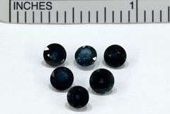 Natural Teal Sapphires - Lot of 6