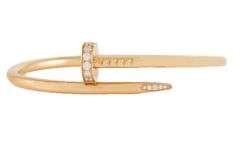Cartier 0.58ctw Diamond Juste Un Clou Bangle Bracelet in 18K
