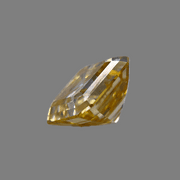 Huge 7 Ct Sparkling Lemon Yellow Asscher Cut Fire Moissanite