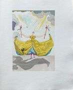 Highly Collectible and Rare Salvador Dali Wood Engraving from Le Tricorne