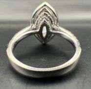 14K White Gold Marquise Cut Diamond Cut
