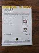 15 KT Yellow Gold Star of David Pendant with 1.60 CTTW Lab Diamonds