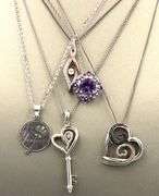 Group lot of 5 Vintage 925 sterling silver necklaces