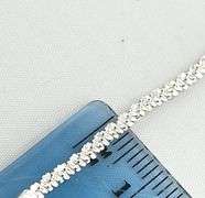 Italian 925 Sterling Silver 2mm Twist Classic Gypsophia Chain Necklace