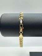 Gorgeous 14.2 Gram 14 Kt. Yellow Gold Plated Cuban Link Bracelet