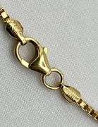 Italian 18KT Yellow Gold Long Box Chain