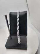 Stunning 14KT White Gold Marquise Cut Lab Diamond Tennis Bracelet, 11.5 CTTW