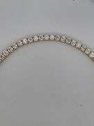 CERTIFIED BRAND NEW 14K YELLOW GOLD TENNIS BRACELET. 11.00 CARATS OF DIAMONDS.