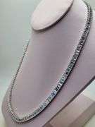 Unbelievable! 40.8 CTTW Lab Diamond Riviere Necklace in 14KT White Gold