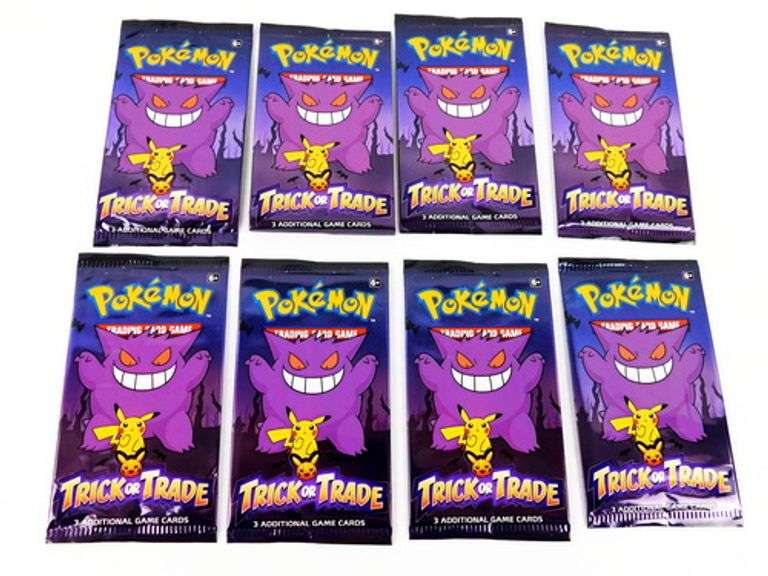 8 Pokémon 2022 Trick or Trade Sealed Packs