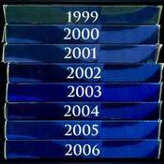 Run of 8 different Modern US Proof Sets: 1999-2006