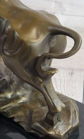 Bull Money wealth Bronze Figure