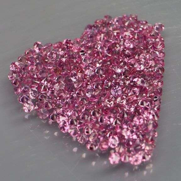 Rare! Heated only! 3.01ct pink Sapphire set