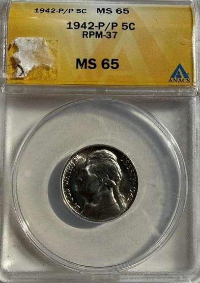 1942 P/P RPM 37 Silver War Nickel MS 65