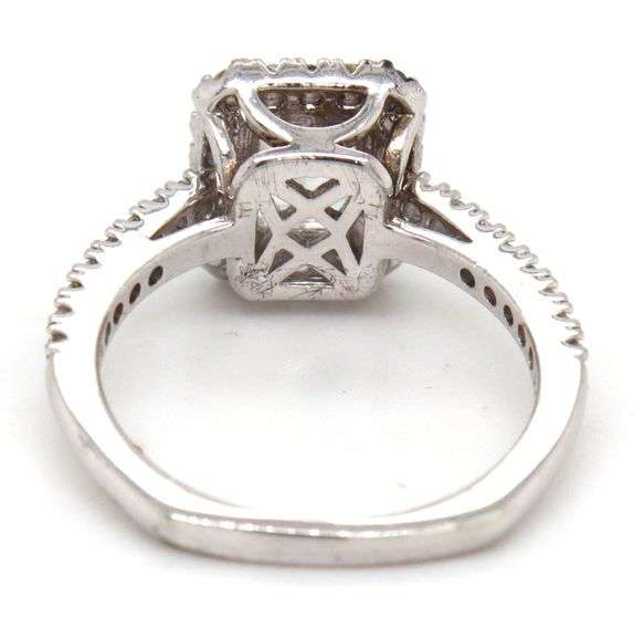 925 Sterling silver Emerald cut cubic zirconia ring