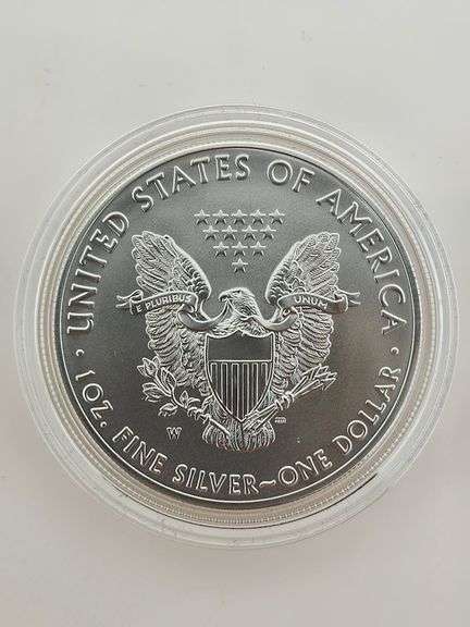 2018-W Burnished American Silver Eagle, OGP