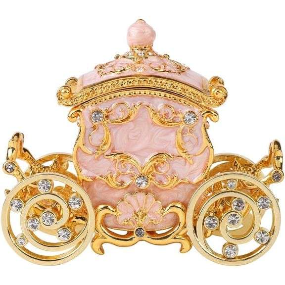 Jewelry Carriage Trinket with Rhinestones