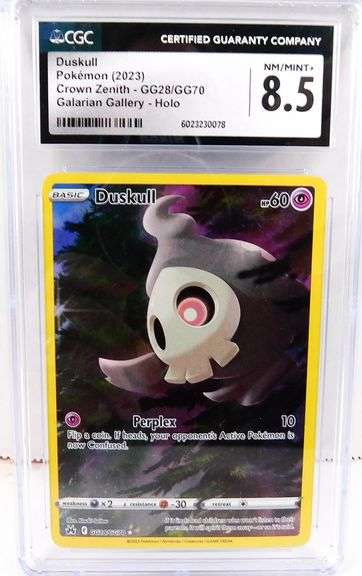 Pokémon 2023 Duskull Holo Trade Card, 8.5 NM+