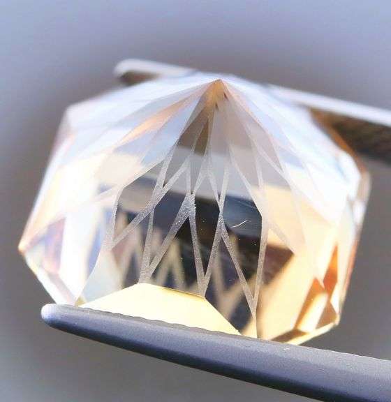 Intricately cut! 18.09ct REAL Imperial Topaz!