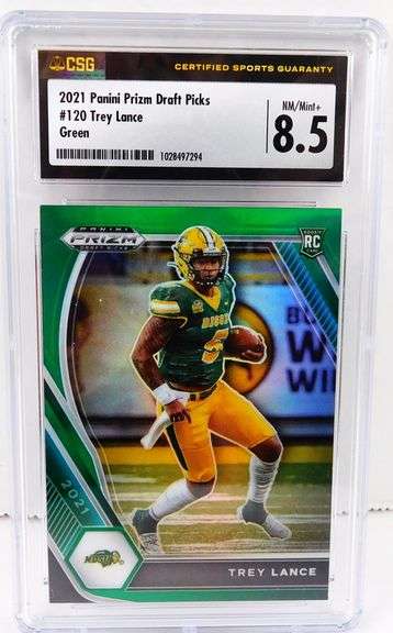 Trey Lance 2021 Draft Picks Rookie Football Card, 8.5 NM/MT+