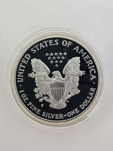 1995 Proof American Silver Eagle, OGP