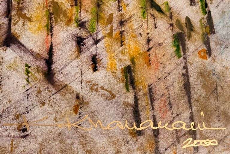 Kamran Khavarani Abstract Series Original Oil on Paper