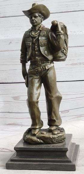 Classic Cowboy Bronze Sculpture