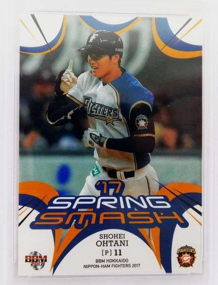 Shohei Ohtani 2017 Nippon-Ham Fighters Baseball Card, 9 Mint