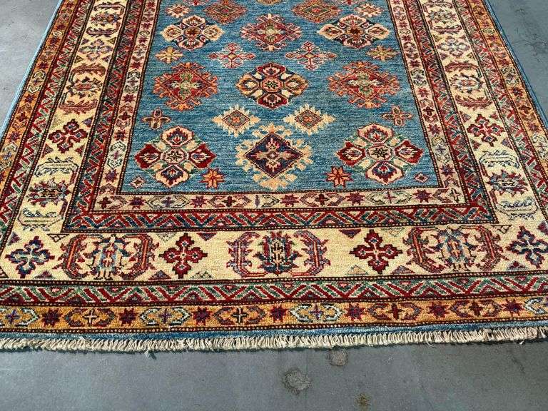 Fine Super Kazak Rug 4.1x6.1