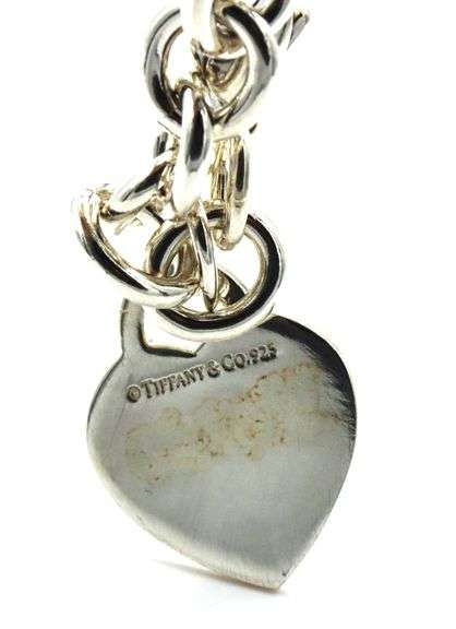Tiffany & Co heart tag charm bracelet