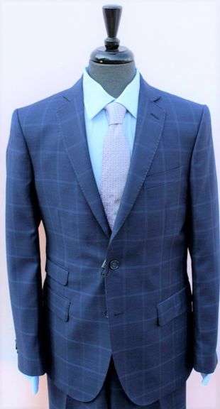 Stylish Plait Italian Made Slim Fit Suit