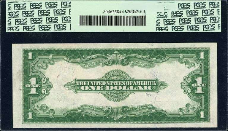1923 Fr. 238 $1 Silver Certificate – Woods / White – PCGS Currency Choice About New 58 PPQ – Large S
