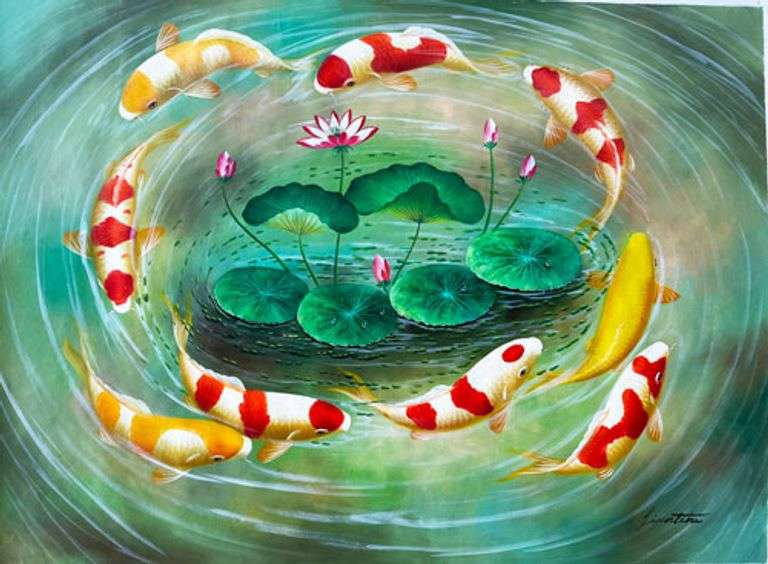 BEAUTIFUL AND UNIQUE   PAINTING ON CANVAS