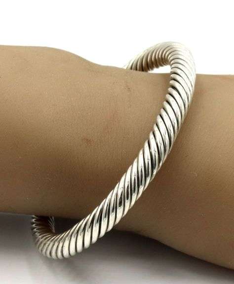 David Yurman 7mm 2-tone cuff bangle