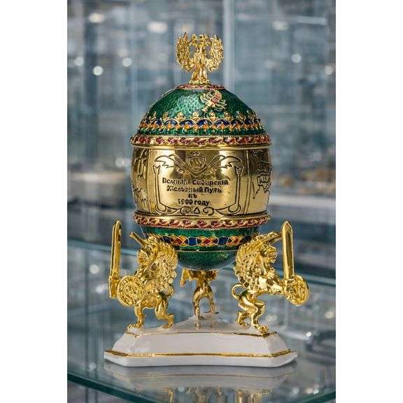Fabergé-Style Trans-Siberian Railway Trinket Box