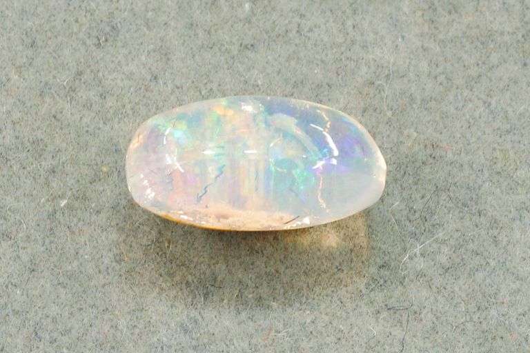 Natural Mexican Opal with Matrix Cabochon