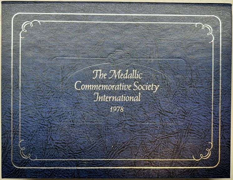 1978 Franklin Mint Medallic Commemorative Society International Sterling Silver Proof Medal Set (12 
