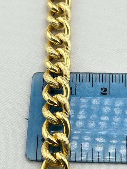 Italian 14KT Yellow Gold Curb Link Bracelet