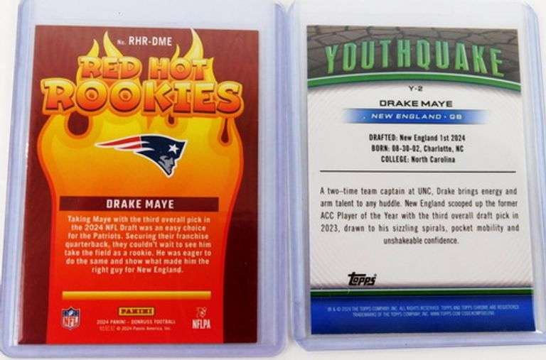 2 Drake Maye 2024 Football Cards