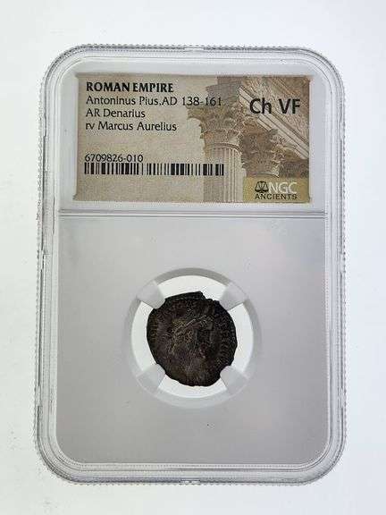 138-161AD Roman Empire, Antoninus Pius, NGC Ch VF