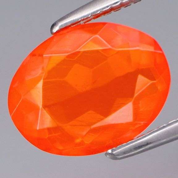 Vivid! 1.26ct top red orange Mexican Fire Opal!