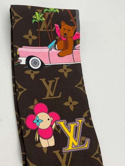Louis Vuitton Bandeau Christmas Vivienne  HollyWood Scraf Silk M00490