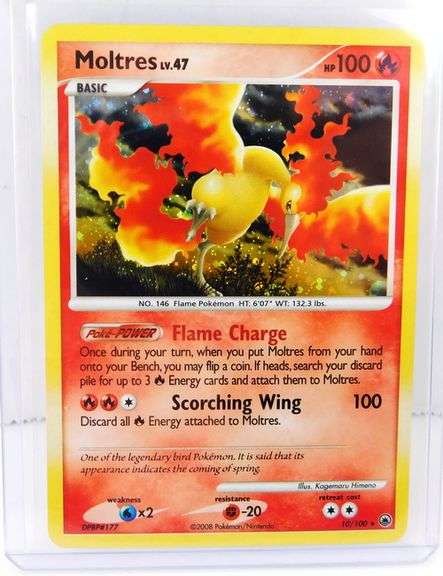 Pokémon 2008 Moltres, Majestic Dawn Trade Card